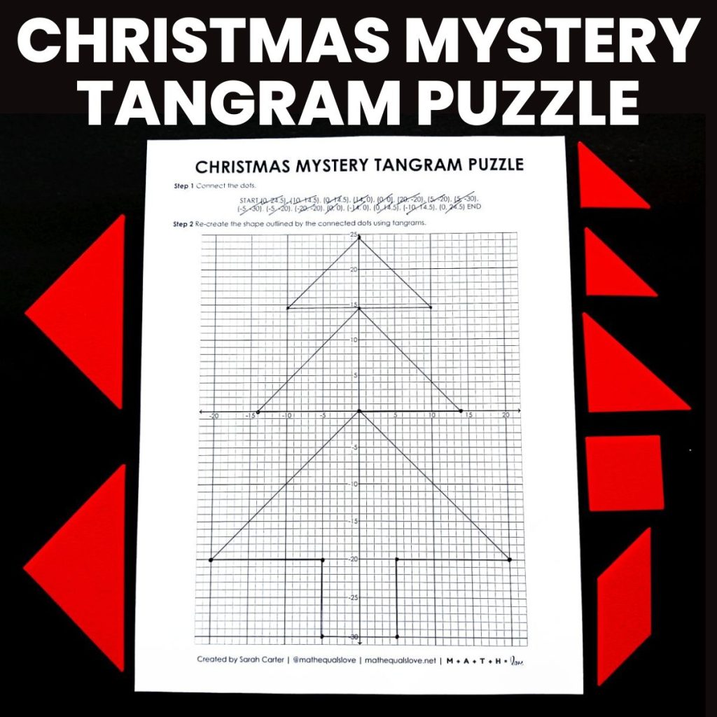 Christmas Mystery Tangram Puzzle Christmas Tree