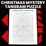 christmas mystery tangram coordinate plane activity