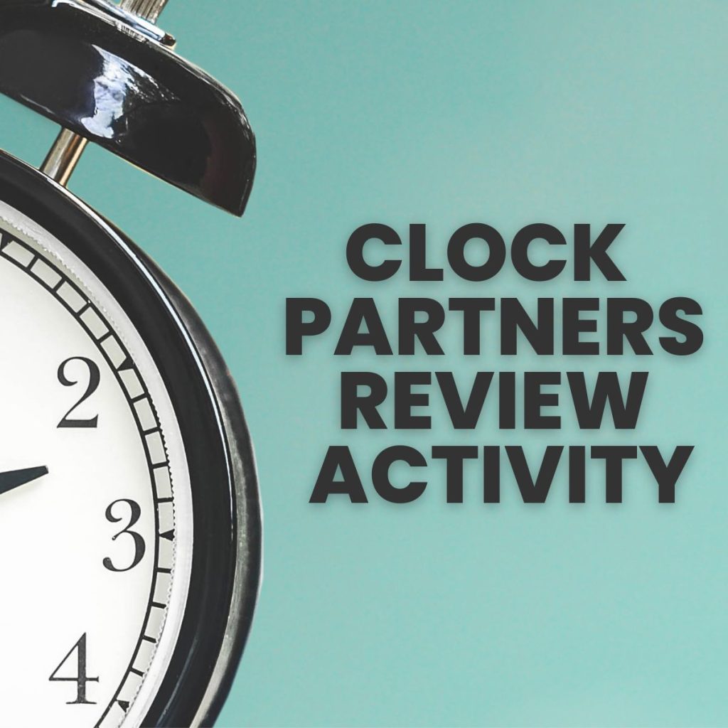 clock partners review activity