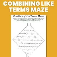 combining like terms maze