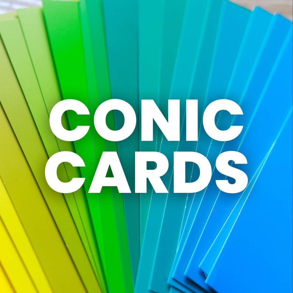 conic cards activity 