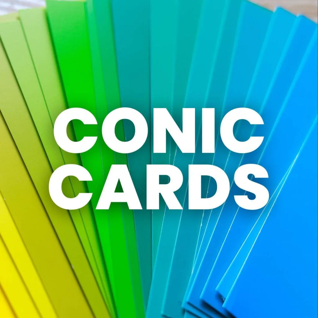 conic cards activity 