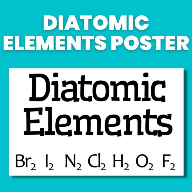 diatomic elements poster
