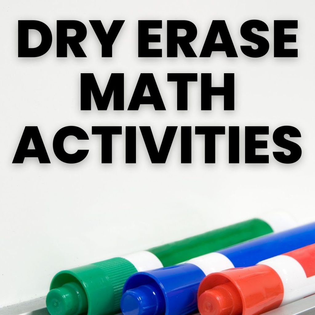 dry erase math activities
