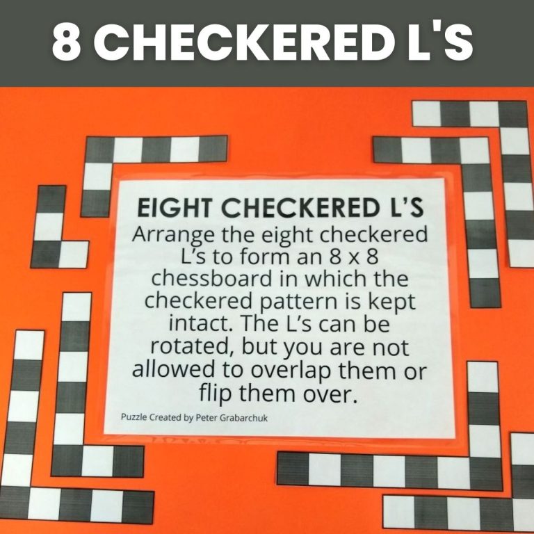 eight checkered l's puzzle