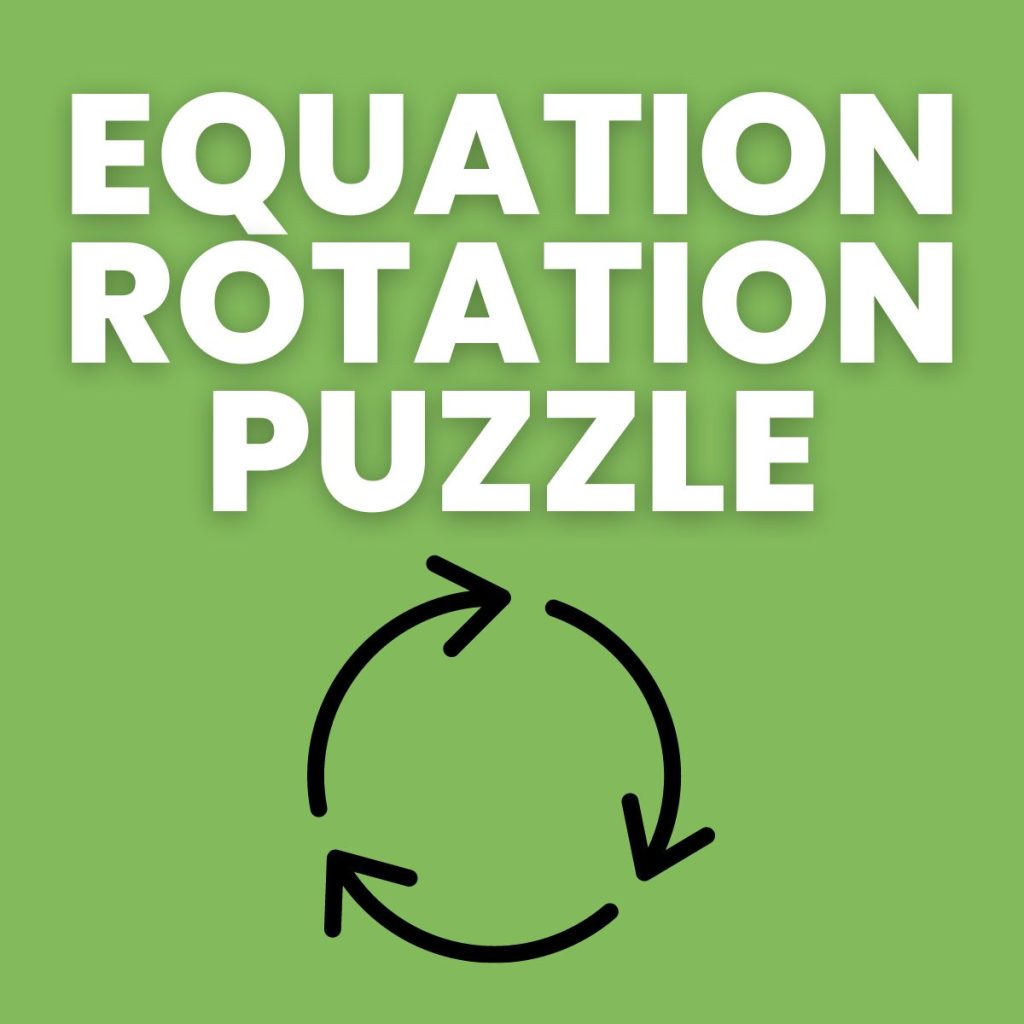 equation rotation puzzle
