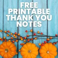 free printable thank you notes for thanksgiving