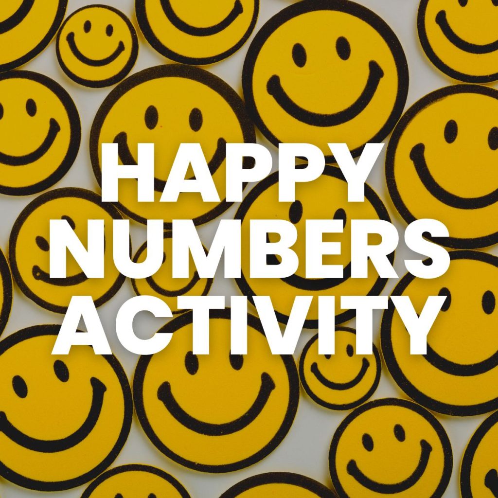 happy numbers activity