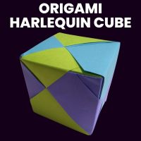 harlequin cube origami