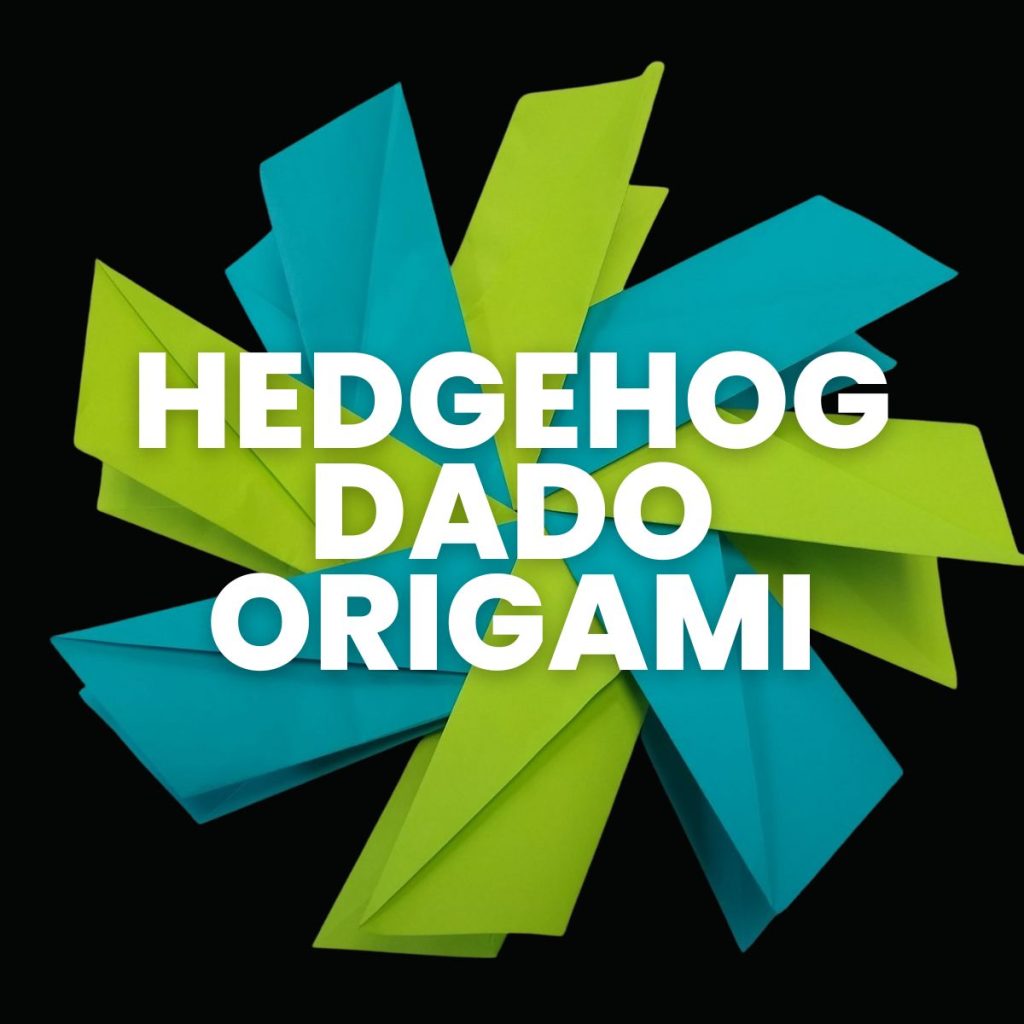hedgehog dado origami 