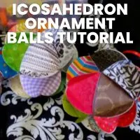 icosahedron ornament balls tutorial