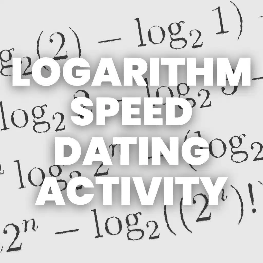 logarithm speed dating activity