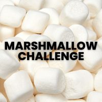 close-up of mini marshmallows with text 