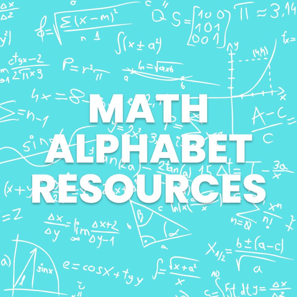 math alphabet resources 