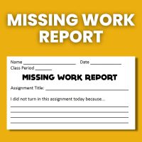 missing work report