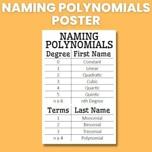 naming polynomials poster