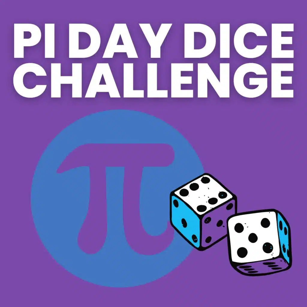 pi day dice challenge activity