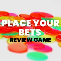 colorful bingo chips with text 