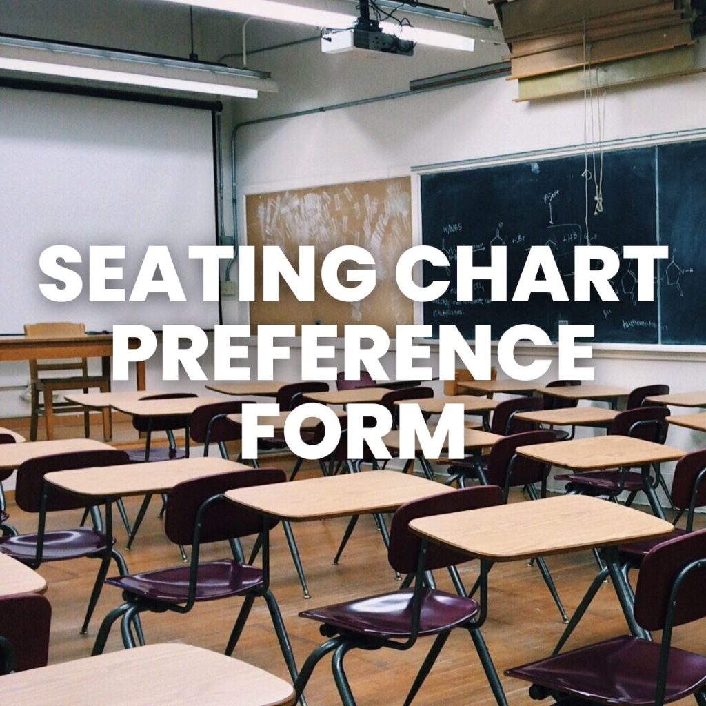 seating chart preference form