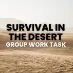 survival in the desert group work task
