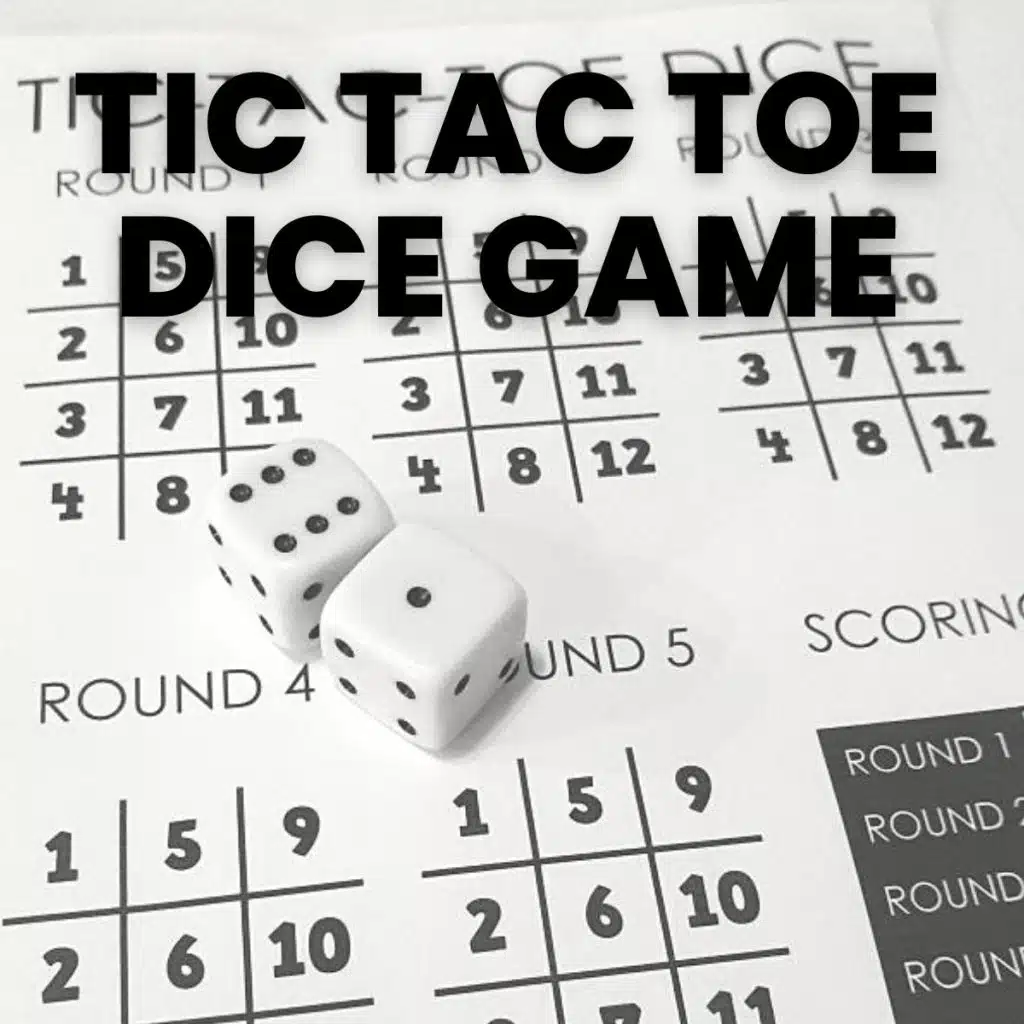 Tic Tac Toe Dice Game | Math = Love