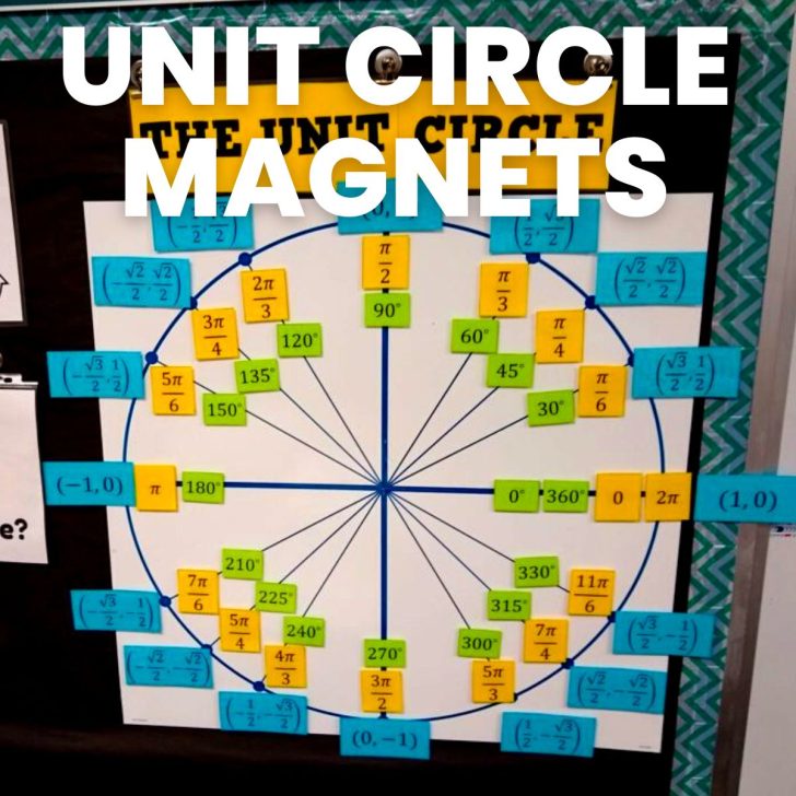 unit circle magnets in high school precalculus classroom 