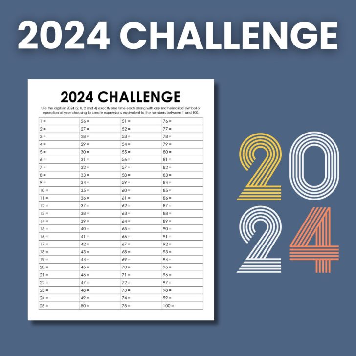 2024 yearly number challenge