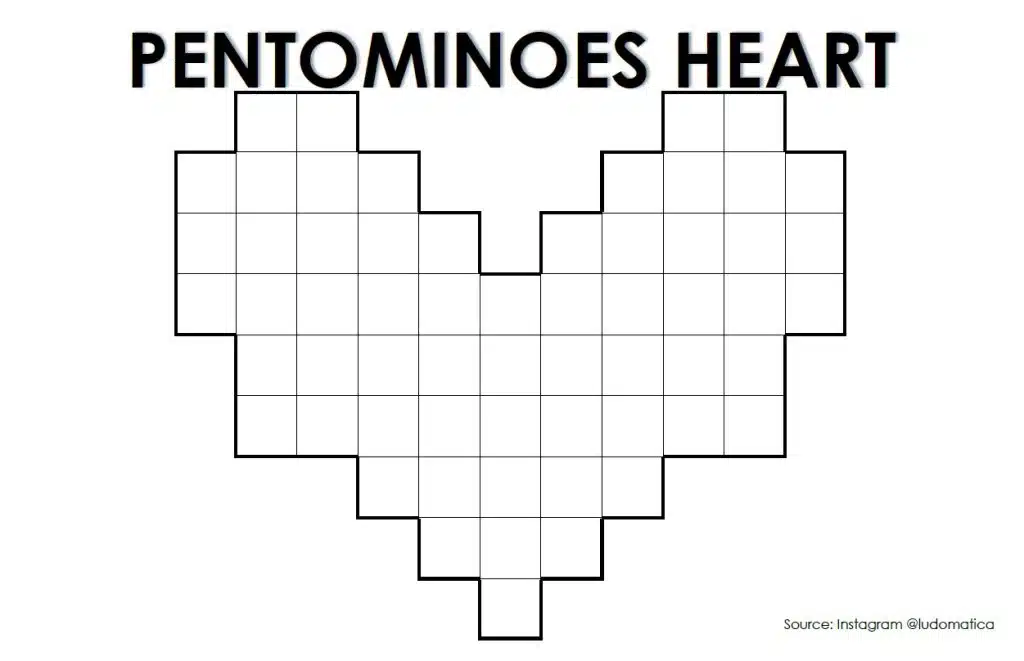 pentominoes heart puzzle template 