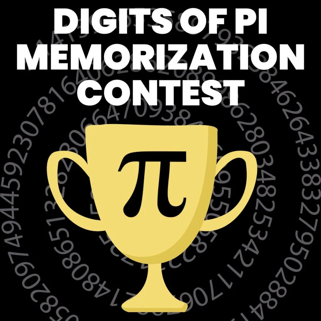 digits of pi memorization contest trophy