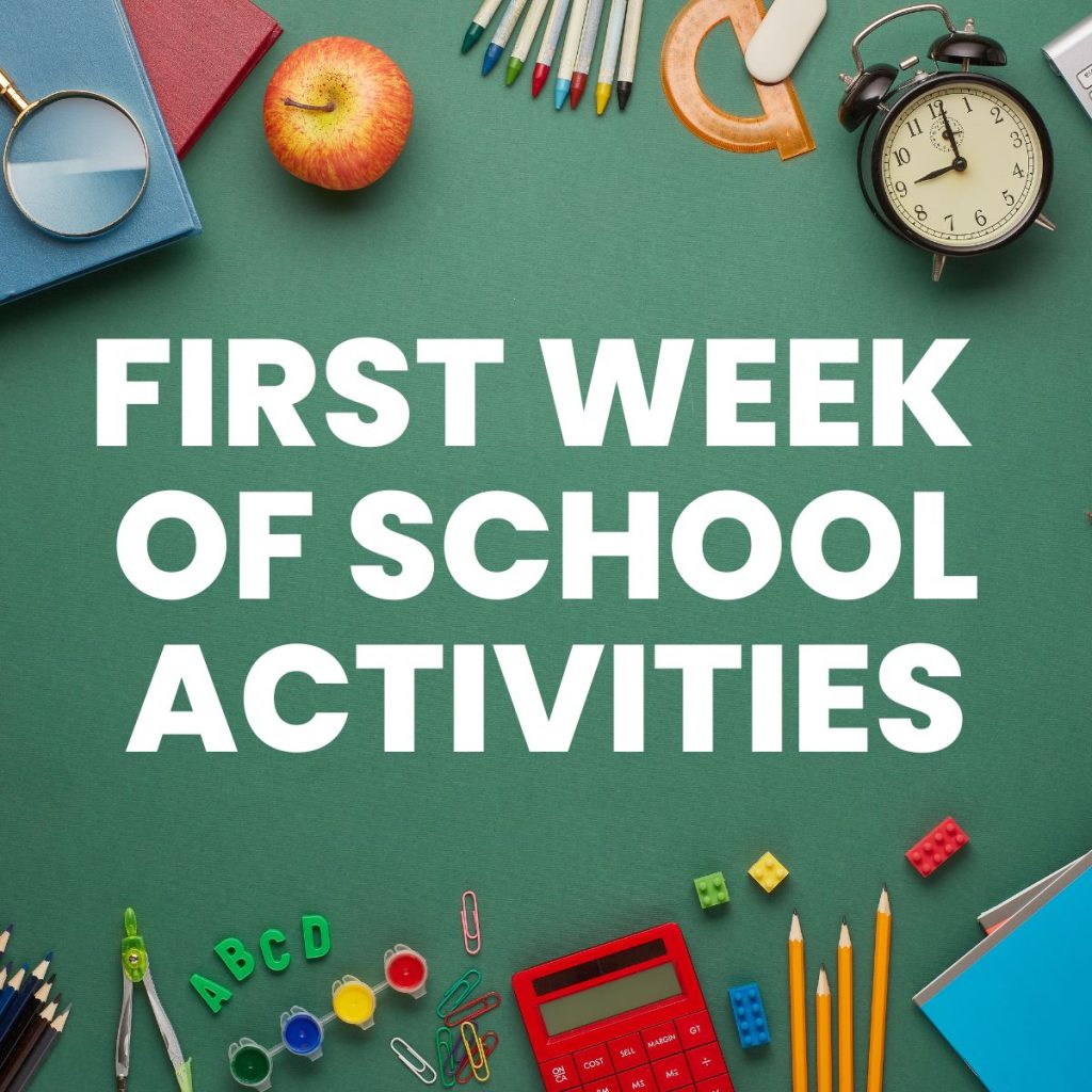 first week of school activities