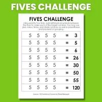 screenshot of fives challenge puzzle 