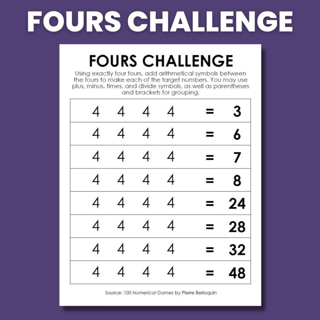 The 5-4-3-2-1 Challenge | Math = Love