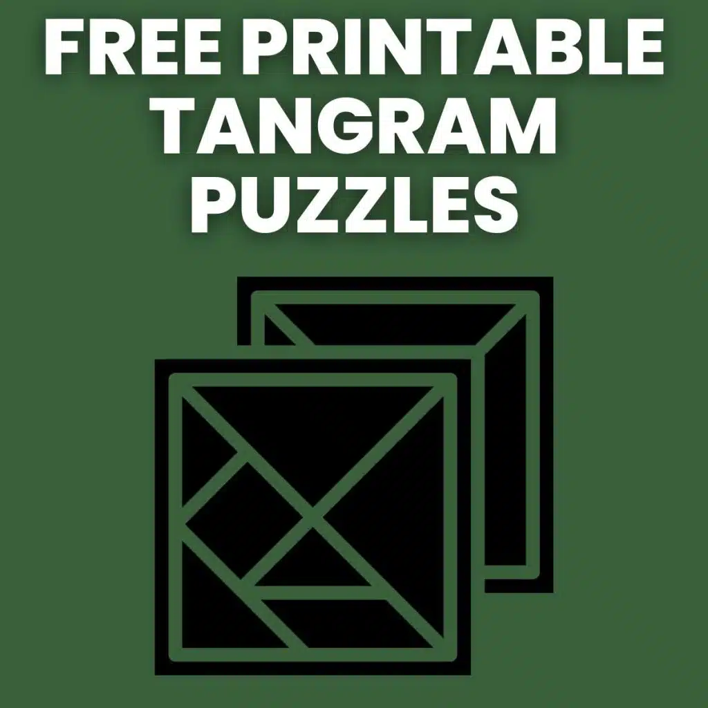 Printable Tangram Challenge Cards! - Only Passionate Curiosity