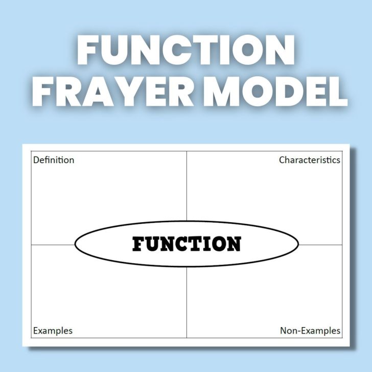screenshot of frayer model with "function" in the middle" 