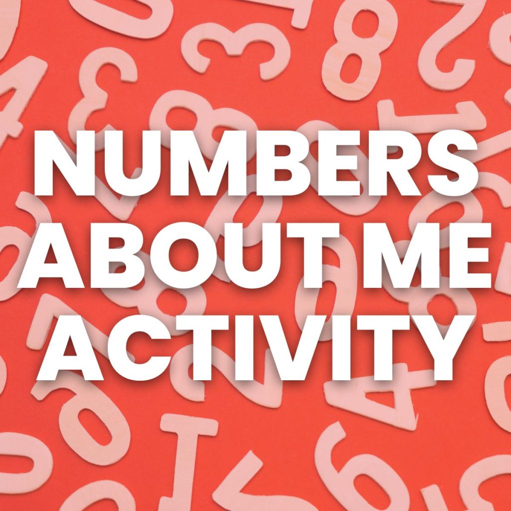 numbers about me activity