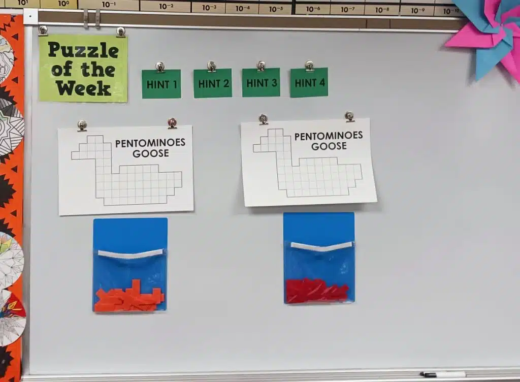 pentominoes goose puzzle as puzzle of the week 