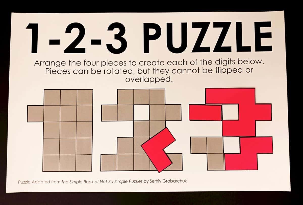 1-2-3 Puzzle | Math = Love