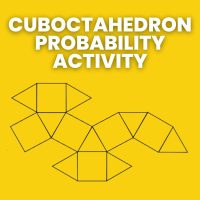 cuboctahedron net with text 