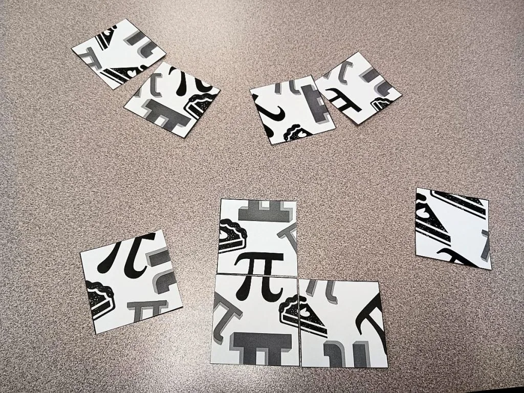 partially solved pi puzzle for pi day