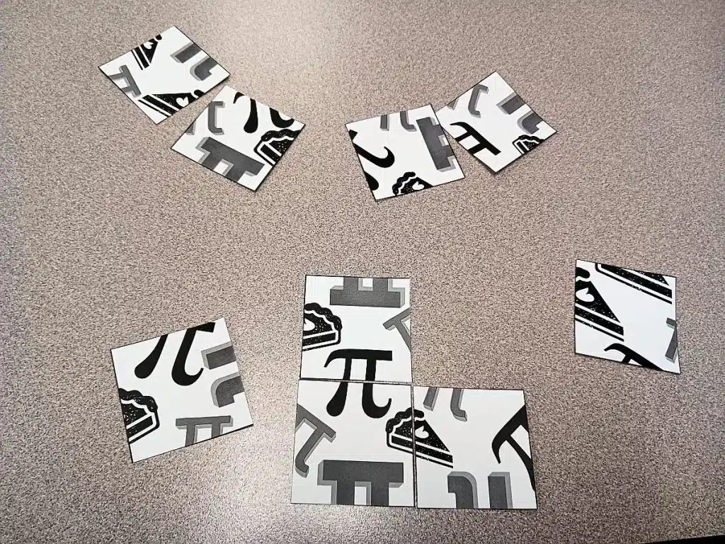 partially solved pi puzzle for pi day