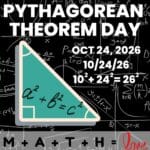 pythagorean theorem day october 24, 2026.