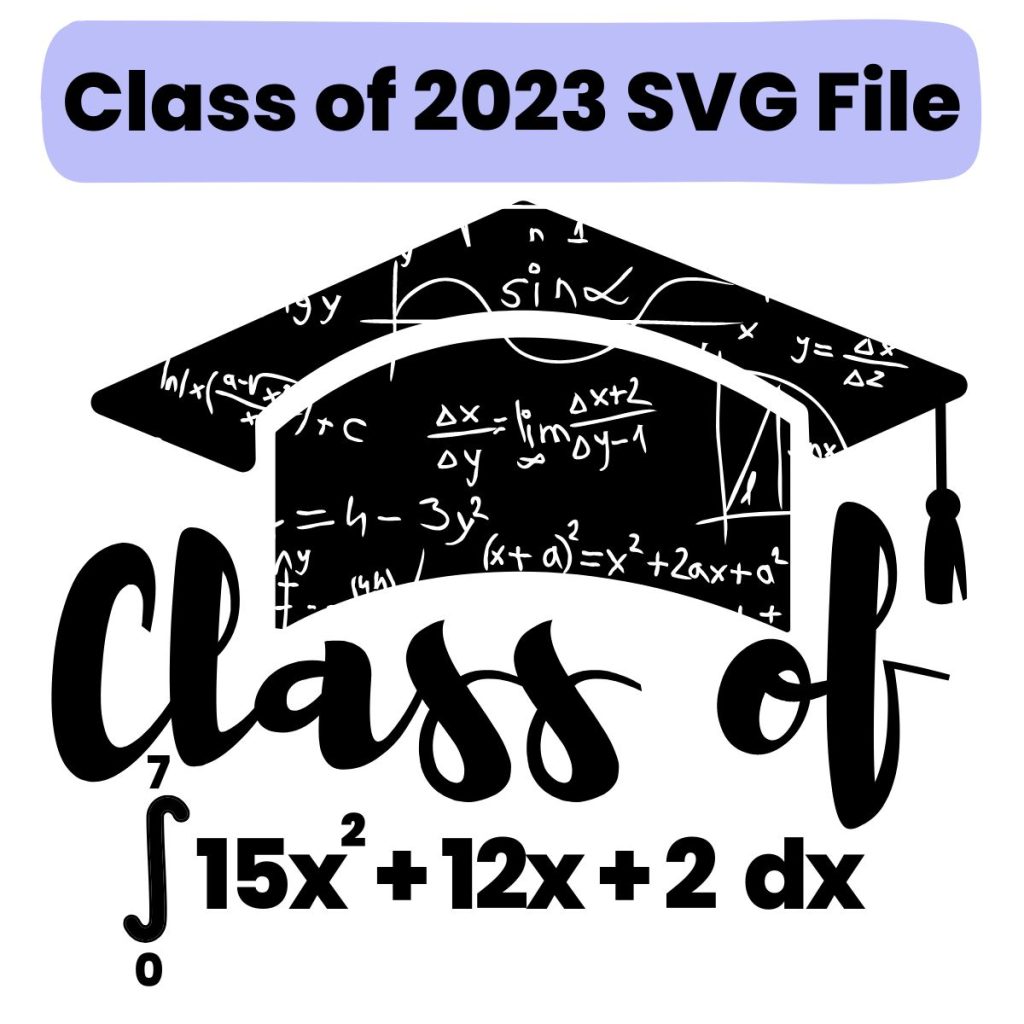 Class of 2023 Calculus Sticker with Integral 