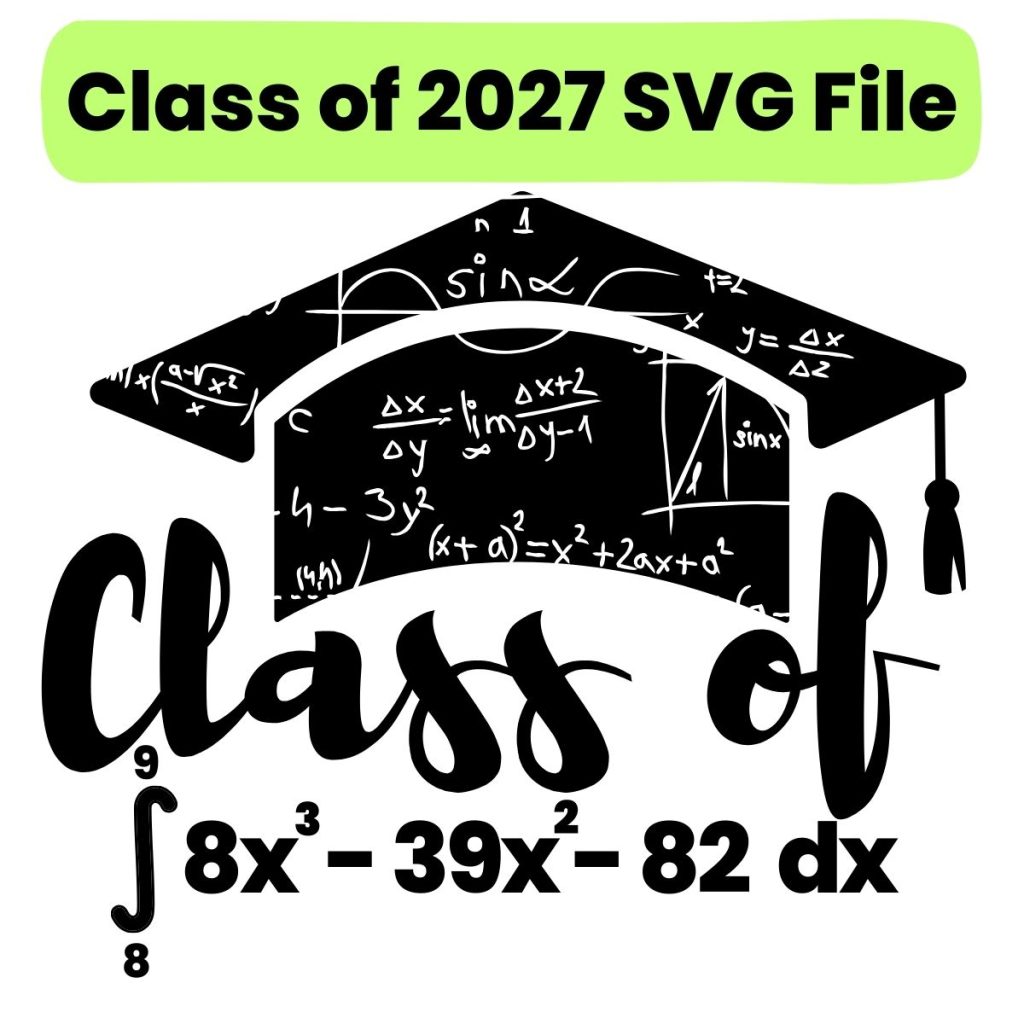 Class of 2027 Calculus Sticker Design. 
