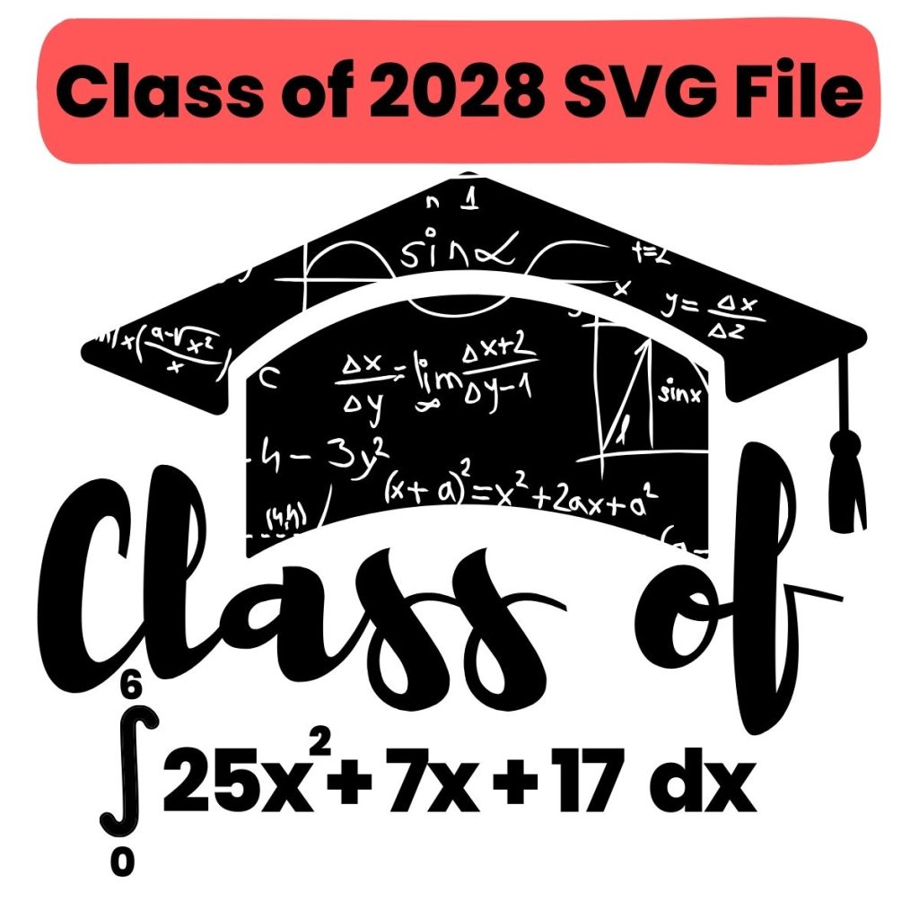 Calculus Class of 2028 Sticker Design. 