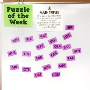 Triplane Math Math Triples Puzzle | Math = Love