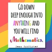 math quote poster from dean schlicter 