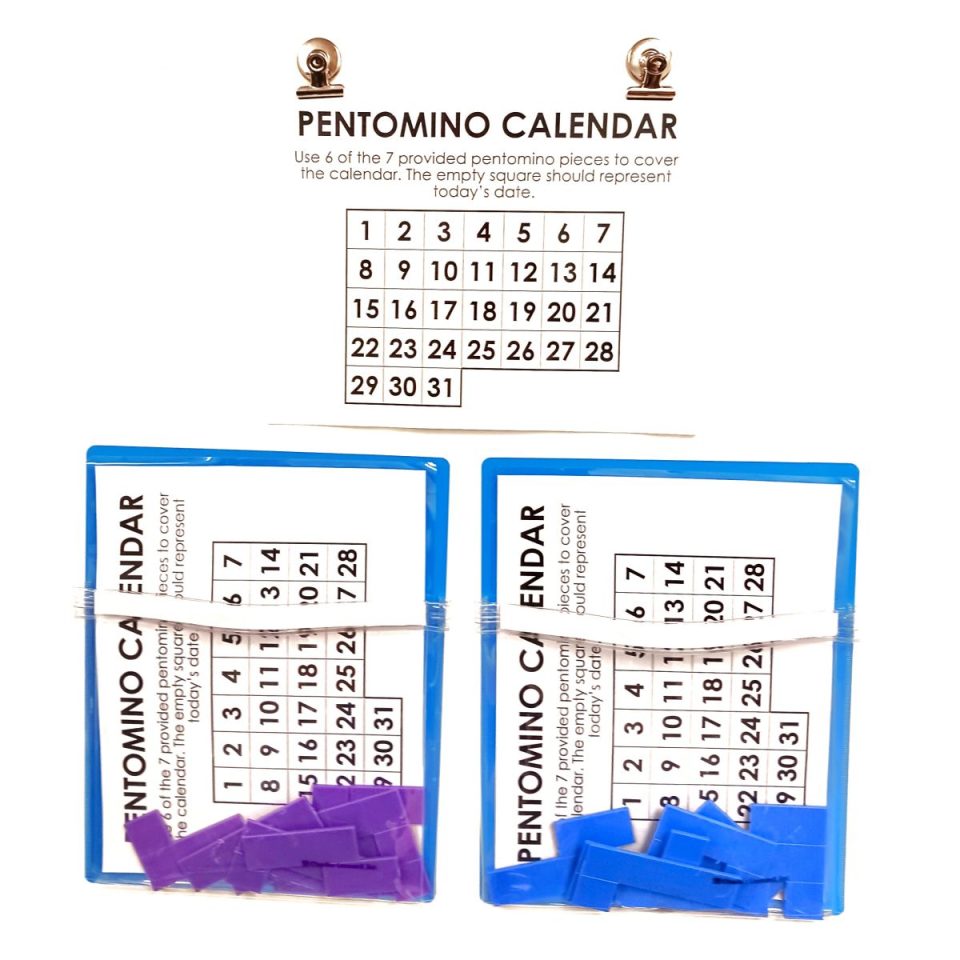 Pentomino Calendar Puzzle | Math = Love