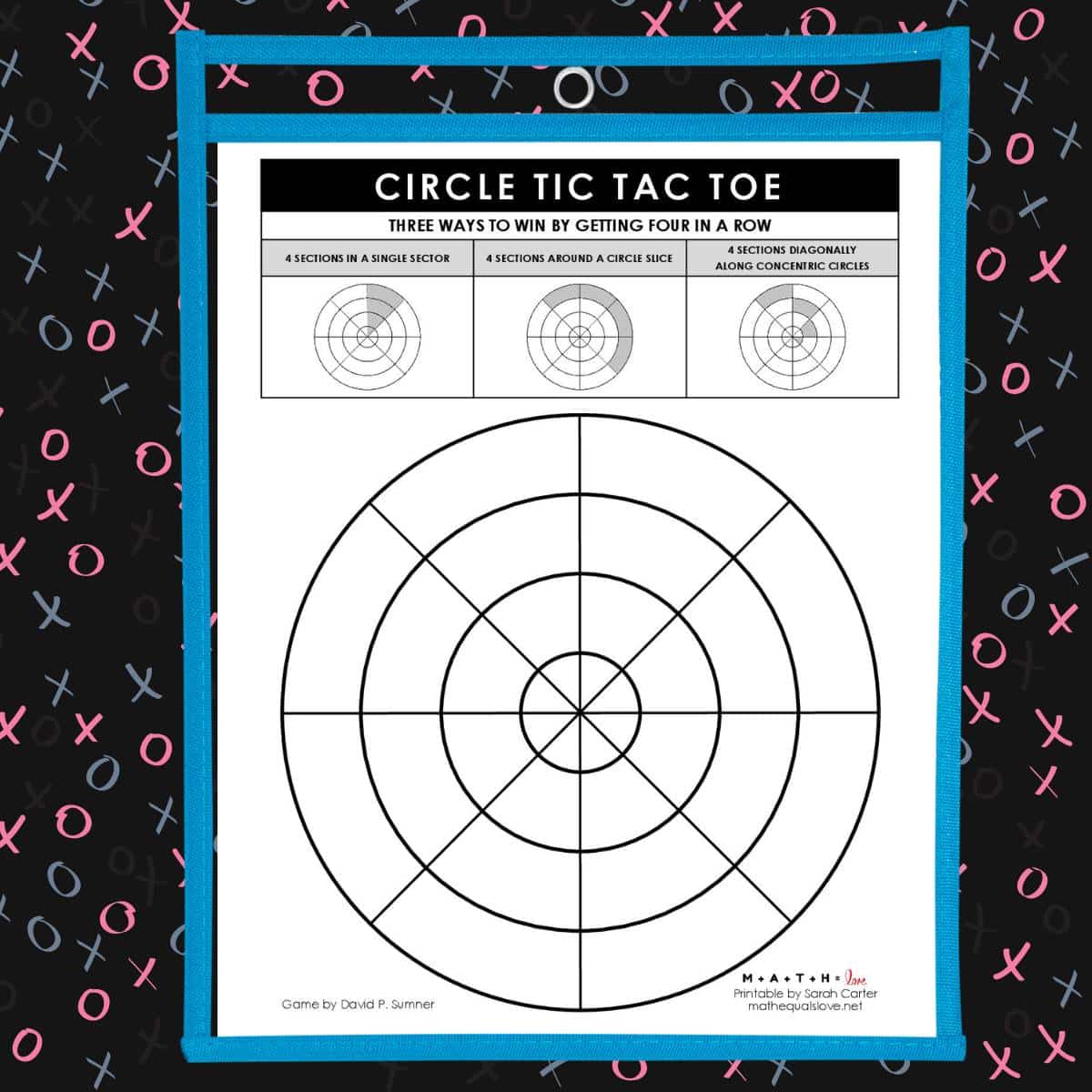 Circle Tic Tac Toe [FREE PDF TEMPLATE]