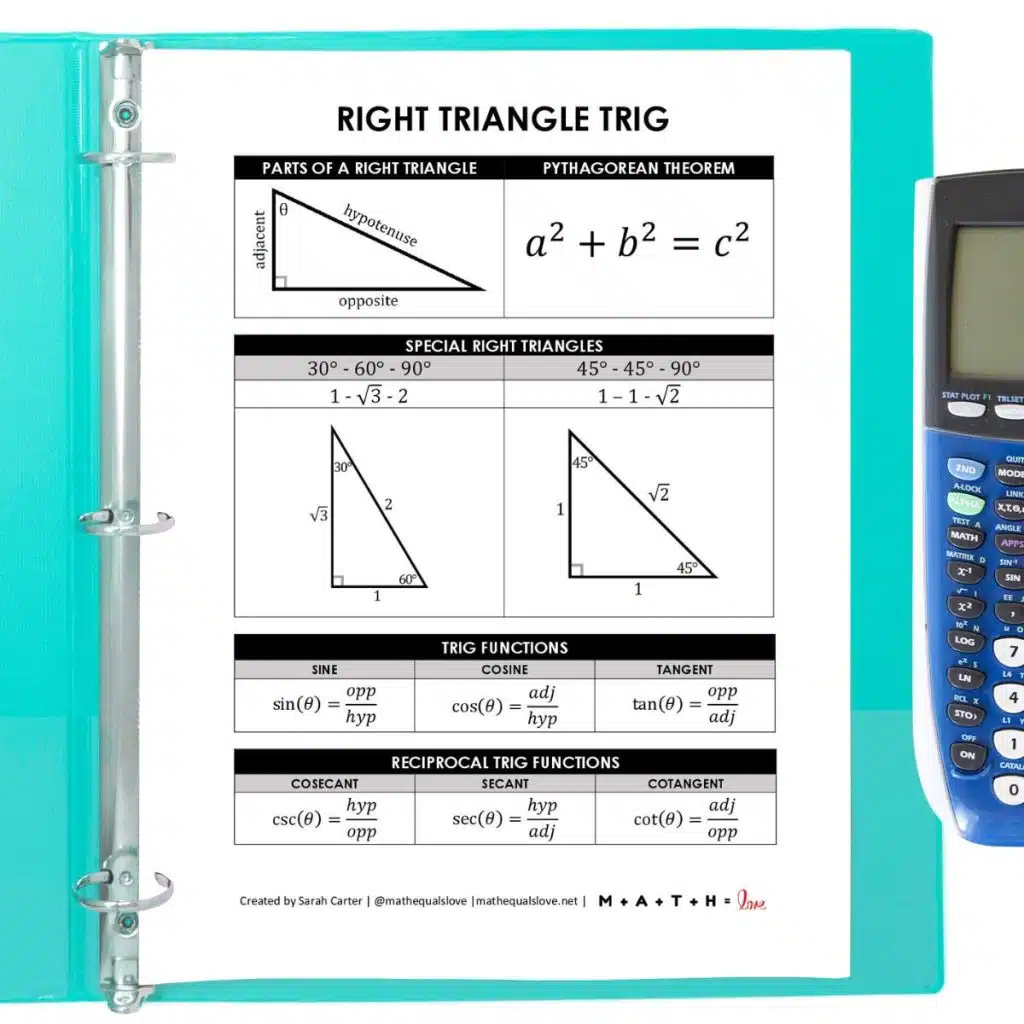 right triangle formula