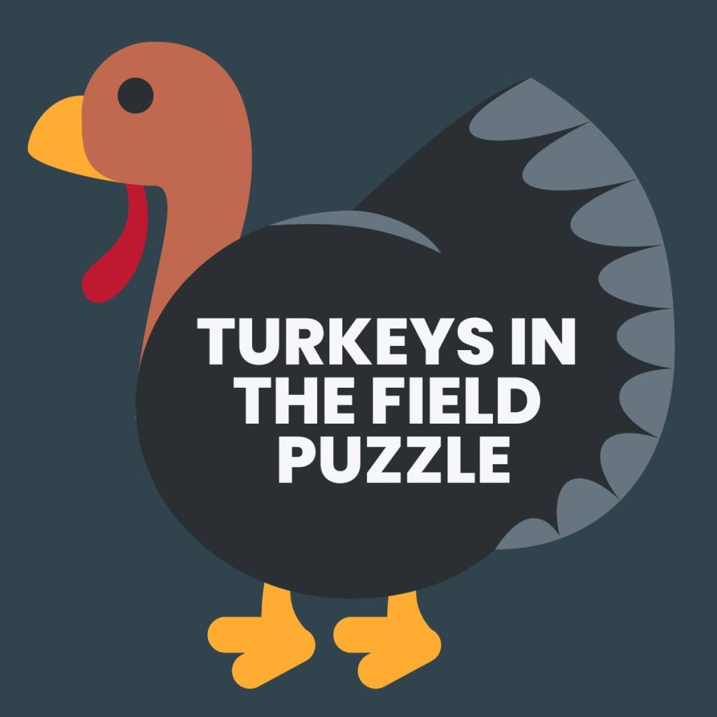 turkeys in the field puzzle 